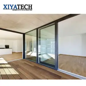 Xiyatek - Porta deslizante de alumínio para varanda, porta deslizante com sensor automático panorâmico para Austrália, padrões de alumínio