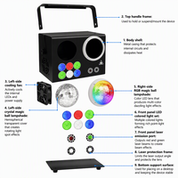 XS-W605 Projecteur laser 4-en-1 DMX512 à effets de faisceau coloré pour DJ, soirées et spectacles sur scène