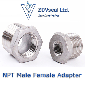 ZDVseal 1/8 1/2 SUS 304 Conector rápido Baja presión Vacío suave NPT Rosca Codo Acoplamiento de cobre para manguera de 10mm - Product Image 2