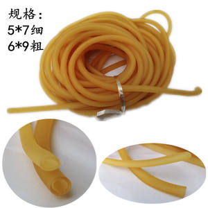 Manguera de caucho natural médica Suzhou Changzhou de 5x7 y 6x9 mm, color naranja, para torniquete y uso médico, con servicio de corte. - Product Image 2