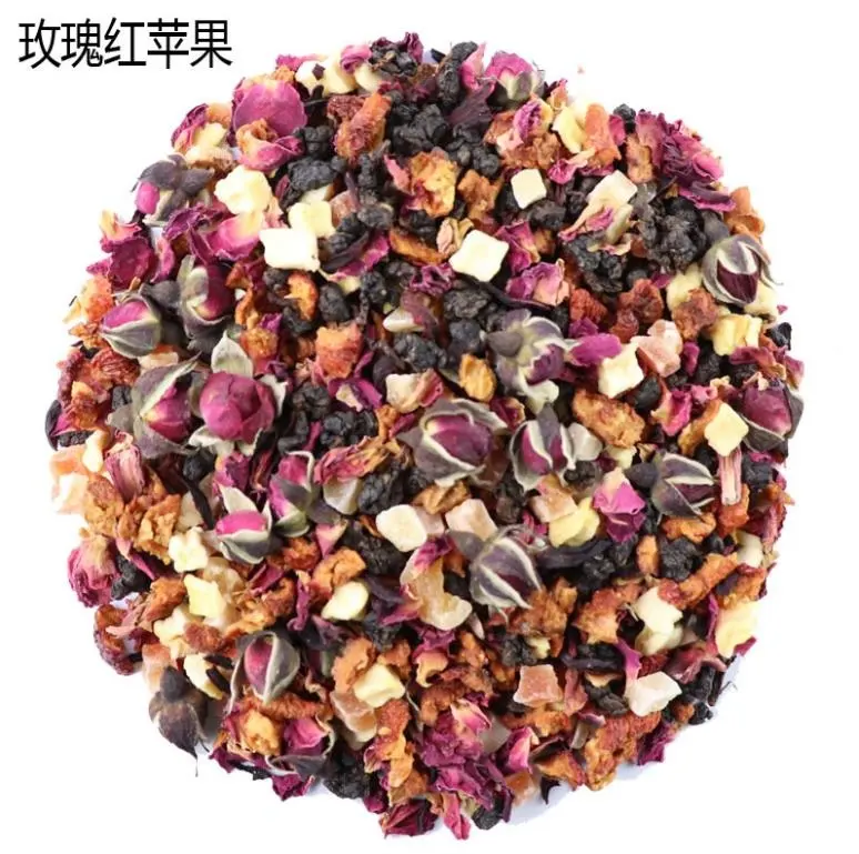 चीन फूल फल चाय त्वचा whitening मिश्रित स्वाद गुलाब एप्पल सौंदर्य चाय
