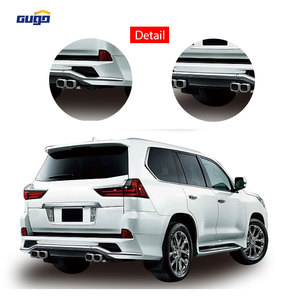GUGO 2016 pour <span class=keywords><strong>Lexus</strong></span> <span class=keywords><strong>LX</strong></span> <span class=keywords><strong>570</strong></span> M Model Bodykit Lèvre de pare-chocs avant et arrière en plastique ABS de haute qualité New Condition Fog Light Tow Hook - Product Image 5
