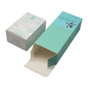 صندوق من الورق المقوى للتجميل بتصميم ملون قابل لإعادة التدوير قابل للتحلل الحيوي بسعر الجملة من المصنع