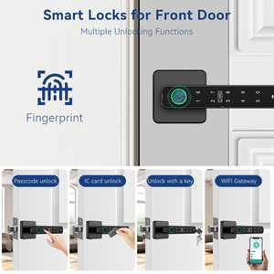 Xsdts F3-S vân tay khóa cửa thông minh kỹ thuật số Keyless nhập tuya ứng dụng điều khiển vuông xử lý điện chốt chết cho nhà - Product Image 4