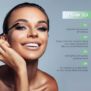 Suero de Crecimiento para <span class=keywords><strong>Pestañas</strong></span> y Cejas de Doble Cabeza, a Base de Hierbas Naturales, 10 ml, Promueve el Crecimiento y Reduce las Roturas - Product Image 5