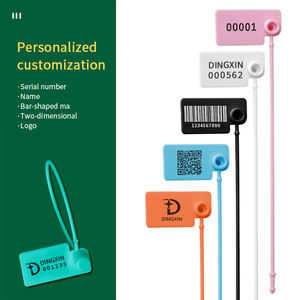 ขนาดเล็กขนาดทิ้ง pp พลาสติกซีลฉลากคืนป้องกันการงัดแงะเสื้อผ้ารองเท้า<span class=keywords><strong>เสื้อ</strong></span>ยืดแขวนป้ายซีล - Product Image 3