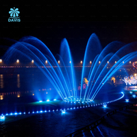 Fuente Musical Flotante para Lago con Descuento, PLC/DMX512, Acero Inoxidable 304, Ecológica, Sin Ingeniería Civil