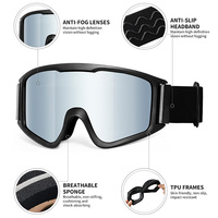 Lunettes de ski personnalisées par le fabricant, protection UV400, lunettes de neige, lunettes de sécurité pour le ski, verres photochromiques polarisés, lunettes de snowboard