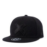 Topi Snapback Kanvas Bordir 3D Cross Ghost Face Terbaru, Model Flat Bill, Hip Hop Sporty, Olahraga Outdoor, Hitam Putih, Beragam Pilihan