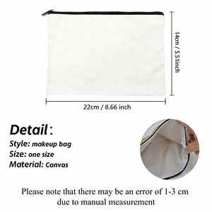 Sac de maquillage en toile <span class=keywords><strong>à</strong></span> la mode parisienne - Pochette multifonctionnelle <span class=keywords><strong>à</strong></span> fermeture éclair pour bijoux et rangement de <span class=keywords><strong>voyage</strong></span> - Product Image 5