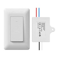 Pas de câblage 110-230V 10A interrupteur d'énergie cinétique sans fil auto-générateur interrupteur d'éclairage sans fil RF433 récepteur de télécommande