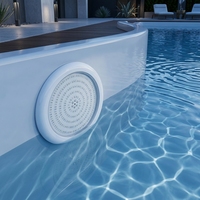 Lámpara LED Subacuática de 150 mm y 10 W para Piscina, Material de Fibra de Vidrio y PC, RGB, Control Remoto, IP68, Impermeable
