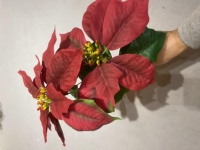 Fleurs de poinsettia artificielles de fleurs de Noël en gros à vendre