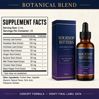 Formula Ekstrak Herbal Sirsak Pahit 50ml Bebas Alkohol untuk Kenyamanan Pencernaan dan Dukungan Vitalitas Produsen