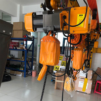 Palans électriques à chaîne à double vitesse de 500 kg, 1 tonne, 2 tonnes, 3 tonnes, 5 tonnes, palan électrique portable, grue électrique