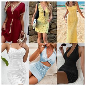 <span class=keywords><strong>K</strong></span> Nouvelles Robes pour Femmes Vente en Gros Pacas Marque Femmes Robe T-shirt Vêtements Bale - Product Image 5