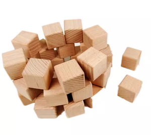 Khối gỗ nhỏ 3cm để trang trí gỗ sồi Khối 30mm với các góc được đánh bóng cho hàng thủ công - Product Image 5