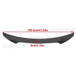 Alerón trasero de fibra de carbono/resina para Honda Civic X 10th Hatchback 2017-2019 DTO V Style Racing - Product Image 5