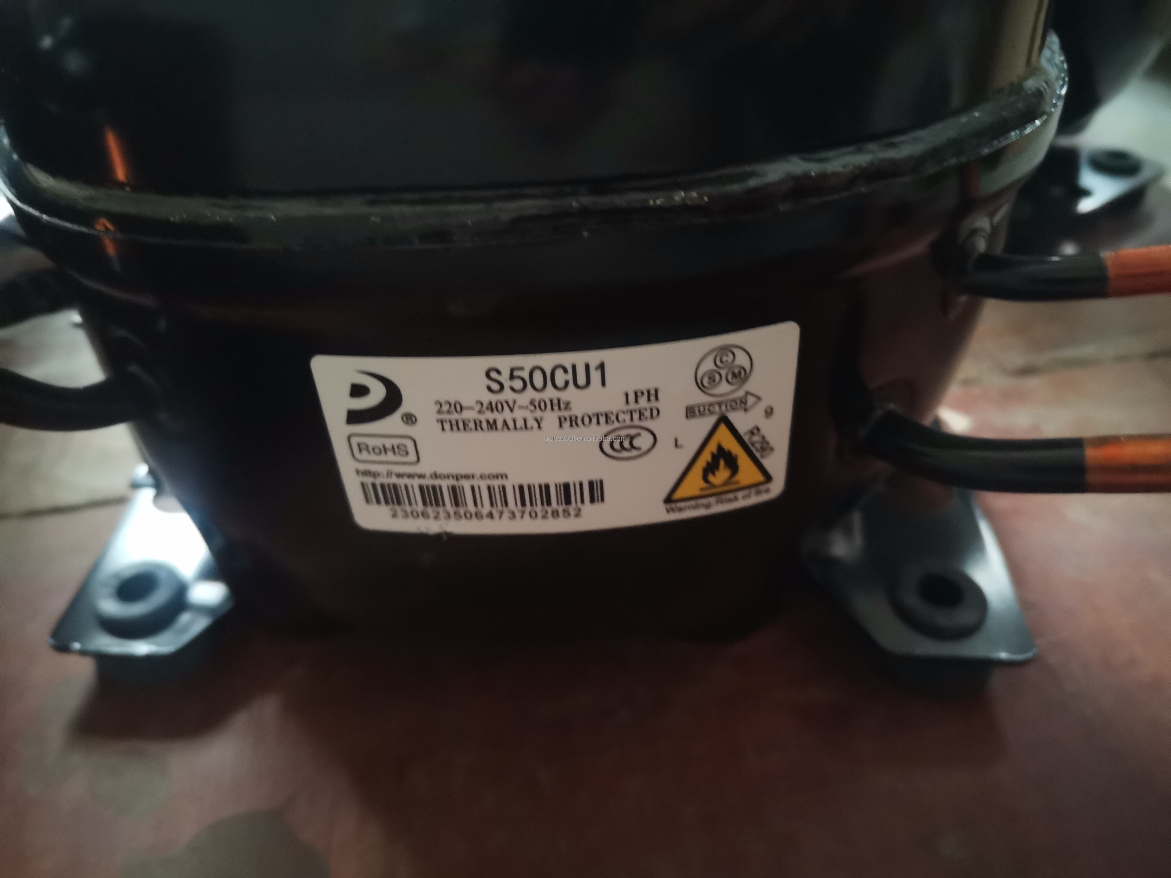 DONページ 1/4HP+ Original New 169W Don-per R290a Refrigerator Compressor S50CU1