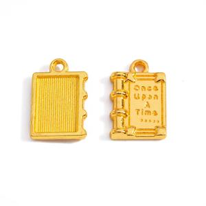 Ciondolo in metallo personalizzato a forma di mini shaker, borsa, scarpa, <span class=keywords><strong>libro</strong></span>, con clip segnalibro, per la creazione di gioielli, produttori e fabbriche OEM - Product Image 5