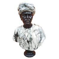 Buste romain en marbre pierre style personnalisé pierre blanche classique marbre méduse buste tête statues à vendre