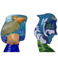 Médailles de course sportives de haute qualité, design 3D, tortue de mer, médailles de sublimation