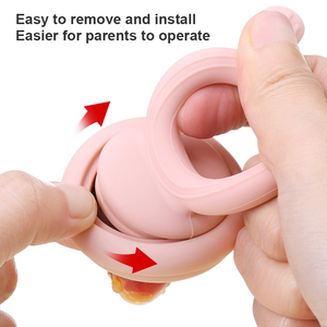 BPA miễn phí chống Choke đa Pouch <span class=keywords><strong>Silicone</strong></span> Mọc Răng Kích Cỡ Hươu <span class=keywords><strong>Silicone</strong></span> bé ăn trái cây cho bé cai sữa - Product Image 4