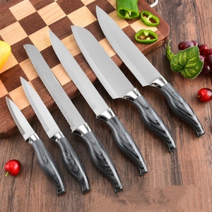Premium Stainless Steel Knife Professional Chef Knife Set Multipurpose Sharp Kitchen Knives with <b>Acrylic</b> Knife <b>Block</b> - Product Image 2