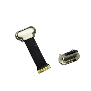 Câble plat FPV Micro USB, m, à angle incliné, ruban fin, FPC