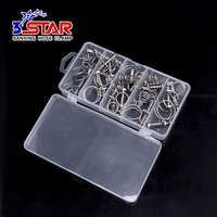 Ensemble de colliers de serrage à double fil pour tuyaux, boîtes en plastique, kit de clips pour tuyaux
