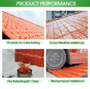 Láminas de Techo de UPVC de Larga Duración, 4 Capas, Estilo Roma, Tejas de Techo Corrugadas, Ligeras e Impermeables, Tejas de PVC para Casas - Product Image 6