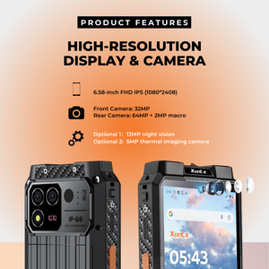 Teléfono Móvil Intrínsecamente Seguro de 6 Pulgadas, a Prueba de Explosiones Atex, Teléfono Resistente Iecex, 8800 mAh, Zona 1, Android, Teléfono Indestructible - Product Image 4