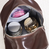 Sac de maquillage portable grande capacité avec poignée, étanche en cuir PU, trousse à cosmétiques zippée, sac de voyage de luxe en cuir pour femme, sac de shopping