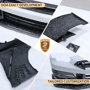 Kit complet de carrosserie demi-fibre de carbone pour Nissan GTR R35 2009-2024 Style TOP-SECRE pare-chocs avant <span class=keywords><strong>coffre</strong></span> arrière jupes latérales capot Bodykit - Product Image 4
