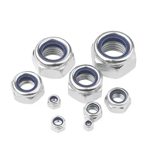 DIN 982 Stainless Steel Nylon Insert Hex Nut DIN982 Manufacturer M8 M10 M12 Nylock Nut