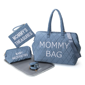 Sac à langer avec 3 pochettes organisatrices, grande capacité, sac pour maman pour l'hôpital et les voyages de week-end, sac à langer fonctionnel pour bébé - Product Image 3