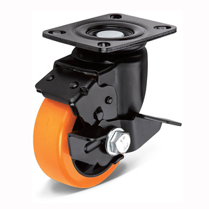 Nhiệm vụ trung bình cam PU bánh xe cố định <span class=keywords><strong>Caster</strong></span> <span class=keywords><strong>4</strong></span> inch cho thiết bị xe đẩy bánh xe - Product Image 3