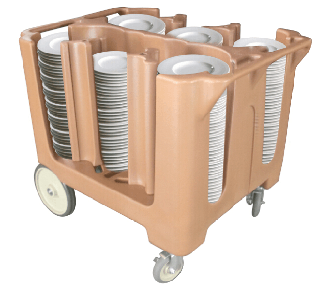 Restaurant Hotel Plastic Dishes Storage Trolley