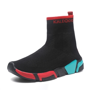 Sneakers casual da <span class=keywords><strong>donna</strong></span> a collo alto, stile stivaletto, con fondo spesso, in maglia, traspiranti, elasticizzate, per l'autunno, design Joker, Cross-Border Paris - Product Image 1