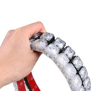 Éclairage d'ambiance pour voiture, feux de circulation diurne flexibles, feux de circulation diurne à LED à haute luminosité, bande lumineuse pour voiture - Product Image 2