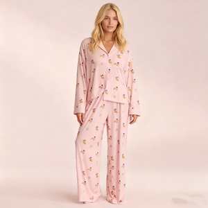 2025 Лидер продаж, поддержка индивидуального печатания и логотипа, женская одежда для отдыха, дышащая Модальная Пижама - Product Image 1