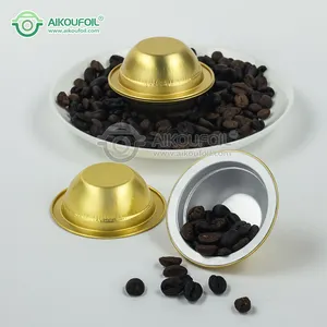 wholesale coffee cup 15ml disposable compatible with foil lids office home k-cup foil coffee capsules aluminum foil Coffee pods