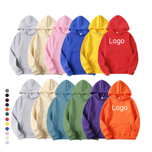 Sweat-shirt à capuche surdimensionné de haute couture, couleurs vintage confortables, 100% polyester, uni, sweat-shirt en polaire bon marché pour l'hiver - Product Image 1