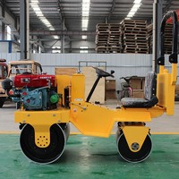 Compacteur vibrant articulé à double tambour de 1, 2 et 3 tonnes pour asphalte, rouleau compresseur routier