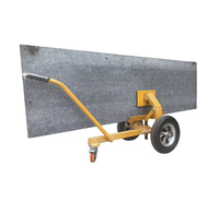 Chariot de manutention robuste à verrouillage automatique pour marbre, granit, pierre frittée, dalles de céramique, verre