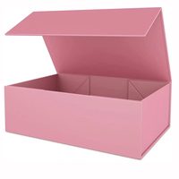 Boîte de luxe pliable à double compartiment avec fermeture magnétique, en papier artistique imperméable, avec un grand logo personnalisé, nouveau design