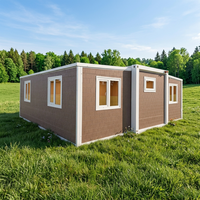 Maisons conteneurs pliables légères, couleur personnalisée, installation rapide, design moderne du milieu du siècle, villa, utilisation en hôtel en plein air