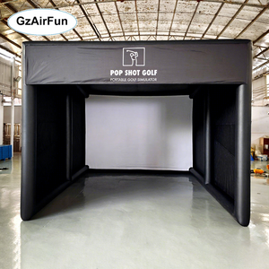 Tente de projection gonflable portable en PVC, modèle best-seller, pour simulateur de golf, avec structure de projection pour usage commercial et domestique en intérieur - Product Image 1