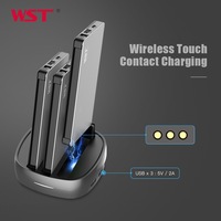 Station d'alimentation WST nouvelle génération 3 en 1, station d'alimentation 8000mAh*3 séries, prise en charge de la conception haut de gamme, batterie externe