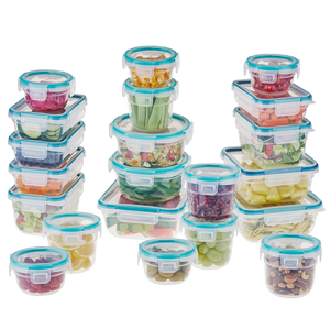 2025 Hot Plastic Food <b>Container</b> Set Lids 17-Piece Kitchen Storage <b>Containers</b> Freshness Preservation Detachable Foldable Classic - Product Image 1